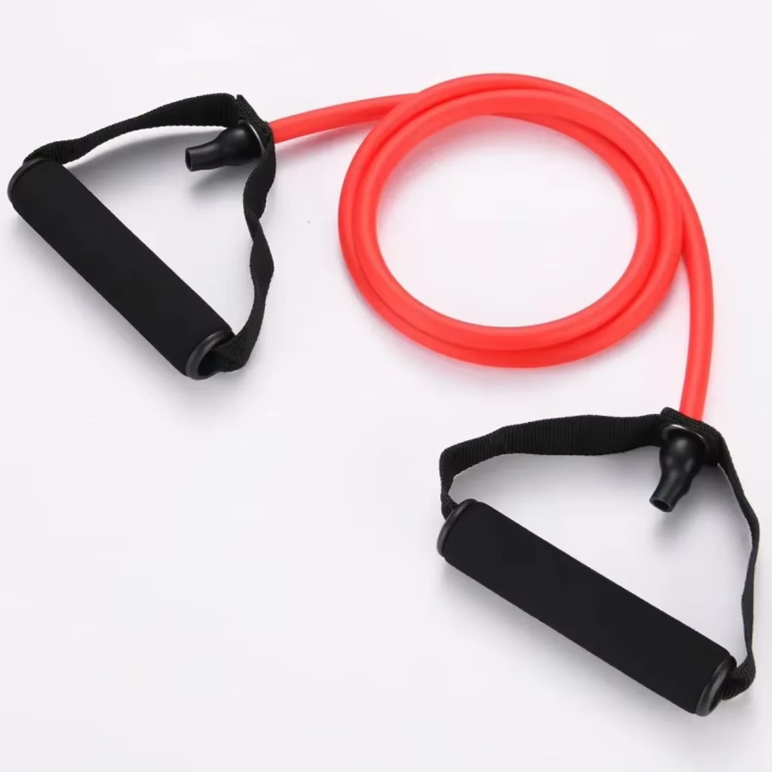Resistance Band with Handles Yoga Drawstring Elastic Fitness Workout Tube Band Workout Strength Training