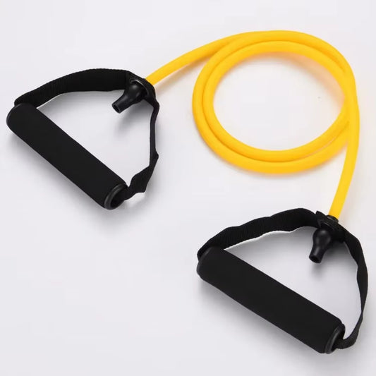 Resistance Band with Handles Yoga Drawstring Elastic Fitness Workout Tube Band Workout Strength Training