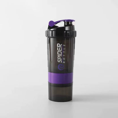 3 Layer Shaker Bottles Protein Milk Powder Stirring Cup Fitness Sports Shake Cup Large Capacity Body-Building Exercise Bottle